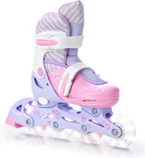 Einstellbare Rollschuhes Loret Leuchtende LED-Räder