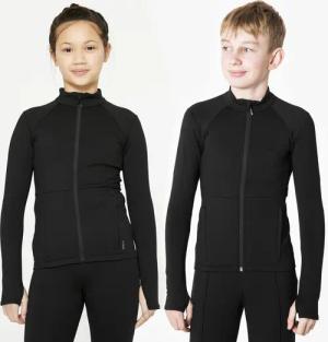 Eiskunstlauf-Trainingsjacke Kinder - schwarz