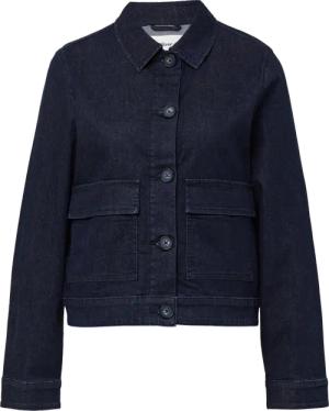 Elastische Denimjacke mit Pattentaschen im Relaxed Fit