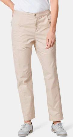 Elastische Hose mit extra Nähten - beige - Gr. 20 von Goldner Fashion