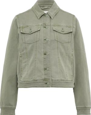 Elastische Jeansjacke mit seitlichen Eingrifftaschen