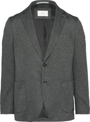 Elastisches Jersey-Sakko mit Hahnentrittmuster