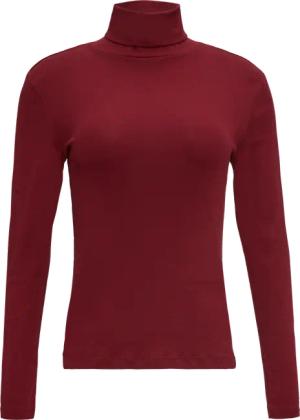 Elastisches Langarmshirt mit Rollkragen