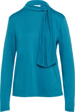Elastisches Longsleeve aus Modalmix mit Knotendetail