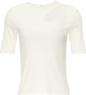 Elastisches Rippshirt mit Cut-out