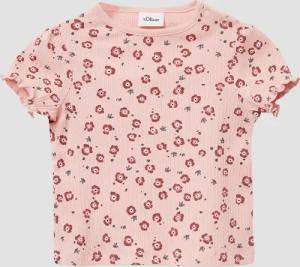 Elastisches T-Shirt aus Rippware mit Puffärmeln