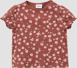 Elastisches T-Shirt aus Rippware mit Puffärmeln