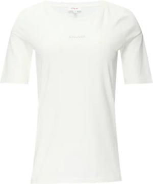 Elastisches T-Shirt mit Logo-Print