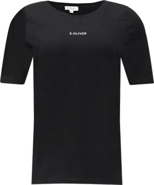 Elastisches T-Shirt mit Logo-Print
