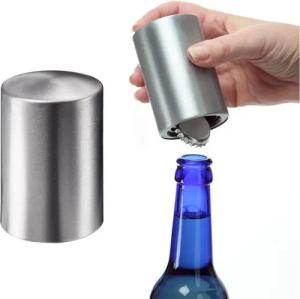 elasto Flaschenöffner Kapselheber "Push" Bieröffner aus Aluminium als Barzubehör
