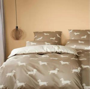 Elegante Bettwäsche Dogs, Mako Satin, 1 teilig