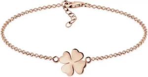 Elli Armband Kleeblatt Glücksbringer Symbol Talisman Schmuck Geschenk 925 Silber (kein Set, 1-tlg), Kleeblatt