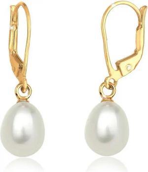 Elli Paar Ohrhänger Süßwasserzuchtperle Basic Klassisch 925 Silber