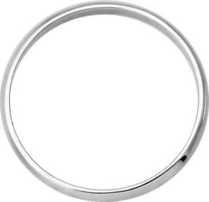 Elli Ringe - Ring Basic Bandring Hochzeit Trauring 585 Weißgold - Gr. 58 MM - in Weiß - für Damen