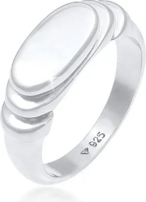 Elli Siegelring Siegelring Oval Klassik 925 Silber