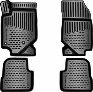 ELMASLINE Auto-Fußmatten für OPEL CORSA F (2019-2026) - von ELMASLINE - Hoher Rand, - 3D Gummimatten mit extra hohem Rand für mehr Schutz, Passend für Baujahre: 2019 - 2026