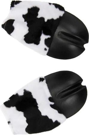 Elope Kostüm Kuh Hufe Handschuhe, Mit Kuhflecken gemusterte Handschuhe