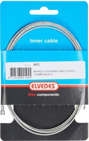 ELVEDEN REM BINNENKABEL 2250 mM Drahtverzinkt Ø15 mm V-Nippel (auf der Karte