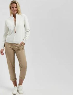 Emily Damen - Outdoor Strickjacke - Gebrochenes Weiß