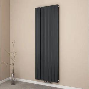EMKE Heizkörper Flach Vertikal Doppellagig Design Paneelheizkörper Höhe: 160/180cm, 2166W für 20qm Raum Mittelanschluss Anthrazit