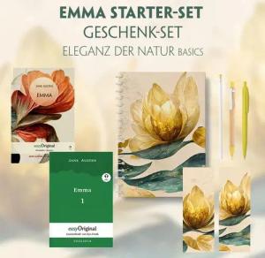 Emma Starter-Paket Geschenkset 2 Bücher (mit Audio-Online) + Eleganz der Natur Schreibset Basics