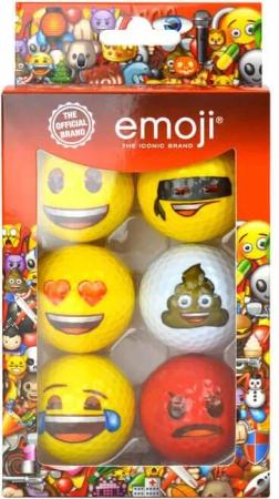 Emoji Golfbälle (6er Pack)