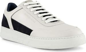 EMPORIO ARMANI Herren Sneaker weiß Glattleder