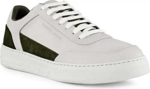 EMPORIO ARMANI Herren Sneaker weiß Glattleder