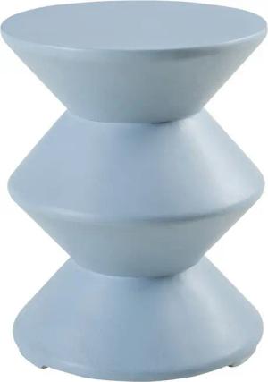 en.casa Beistelltisch, »Kyppeslo« 47xØ37 cm Indoor Outdoor Leichtbeton Hellblau