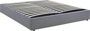 en.casa Polsterbett, »Nola« mit Bettkasten 160x200cm Grau