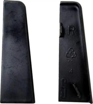 Endkappe schwarz L/B/H: ca. 1x1x5,8 cm