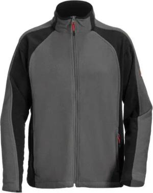 Engelbert Strauss Fleecejacke engelbert strauss e.s. Microfleece Jacke dryplexx® Weiss/Schwarz/Grau