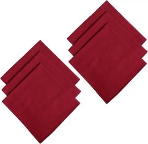 Engelland Stoffserviette Mundtuch, 45 x 45 cm, (Vorteils-Set, 6 St), 100 % Baumwolle, Damast, Rundherum eingesäumt