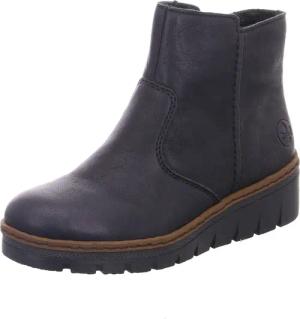 Enkellaarsjes met sleehak - schwarz 42