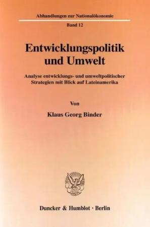 Entwicklungspolitik und Umwelt.