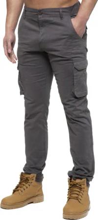 Enzo | Herren Cargo-Hose - Grau