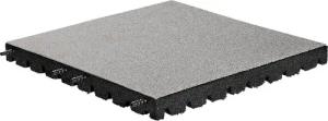 EPDM-Gummifliese - Grau - 50x50 cm – 45 mm - inkl. Befestigungsstifte