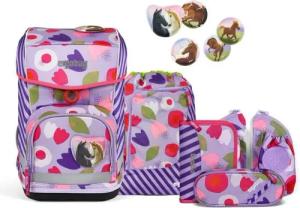 ergobag Schulranzen Set Cubo Light (6tlg., inkl. Seitentaschen)