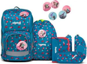 ergobag Schulranzen Wide (6tlg., Schulranzen, Sportbeutel, Schlamperrolle, Federmäppchen, Seitentaschen)