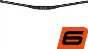 Ergotec Bügel LOW RISER RAY/ 35,0, 9°, Ø = 35,0mm, Aluminium, schwarz, SL 6