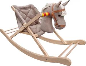 ERST-HOLZ Reitpferd Holz-Schaukelpferd für Kleinkinder Massivholz, 96-221 - Holzschaukelpferd für Babies