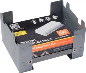 Esbit Gaskocher, Taschenkocher klein inkl. 20x4g Trockenbrennstoff-Tabletten