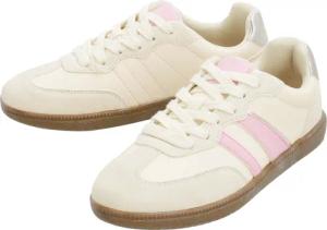 esmara® Damen Sneaker mit Leder (Weiß/Pink, 39)