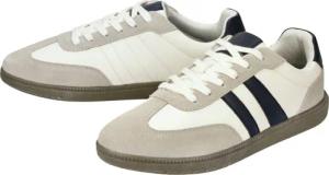 esmara Men Herren Sneaker mit Leder (weiß/grau, 41)