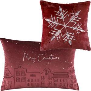 Esprit Kissenhülle TOWN Zierkissenhülle Weihnachten, (1 Stück), 40 x 60 cm in Rot