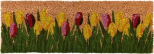 esschert design Fußmatte, Rechteckig, Höhe: 1.2 mm, Farbe: Naturfarben, Motiv: Tulpen