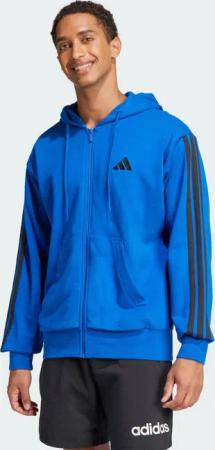 Essentials 3-Streifen French Terry Kapuzenjacke