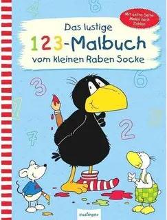 ESSLINGER 33502 RABE SOCKE - Das lustige 1 2 3-Malbuch vom Raben Socke