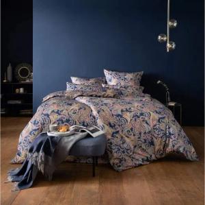 Estella Bettwäsche Estella Mako Jersey Bettwäsche 155x220 Ornelio marine Paisley bunt, Mako-Jersey, 2 teilig, für Sommer und Winter