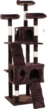 ESTEXO Kratzbaum Katzenbaum Katzenkratzbaum 170 cm Kletterbaum Spielbaum Braun